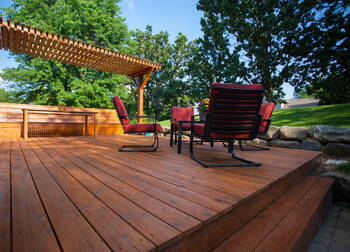 Deck staining in Hubbard, OR by Soundview Painting LLC.